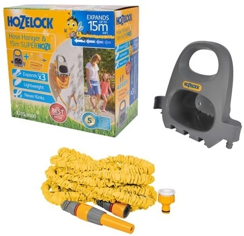 Hozelock Hose Hanger And 15M Superhoze 3 Hozelock Hose Hanger And 15M Superhoze