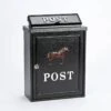 Harewood Black Horse Post Box -Garden Care Sale Store 39678 11545