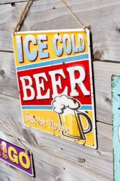 La Hacienda Ice Cold Beer Garden Sign -Garden Care Sale Store 47049 2105