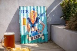 La Hacienda Corrugated Ice Cold Beer Garden Sign 7 La Hacienda Corrugated Ice Cold Beer Garden Sign -Garden Care Sale Store 47055 2096