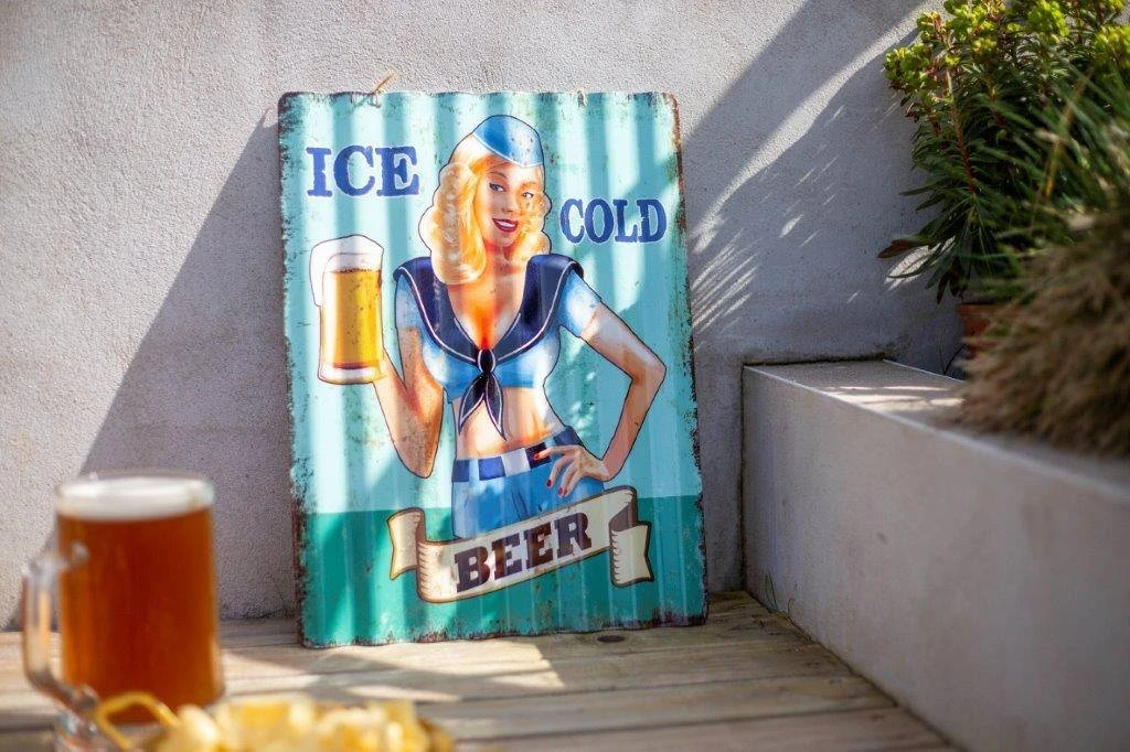 La Hacienda Corrugated Ice Cold Beer Garden Sign 5 La Hacienda Corrugated Ice Cold Beer Garden Sign - Image 3