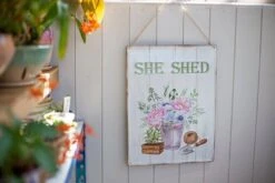 La Hacienda She Shed Sign -Garden Care Sale Store 47061 2074